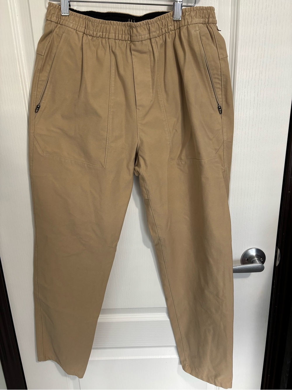 Lululemon Men's Tan Casual Pants - Utilitech Pull On Classic Fit